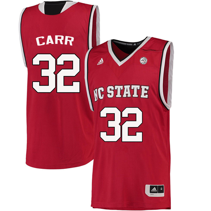 Men NC State Wolfpack #32 Kenny Carr College Basketball Jerseys-Red - Click Image to Close
